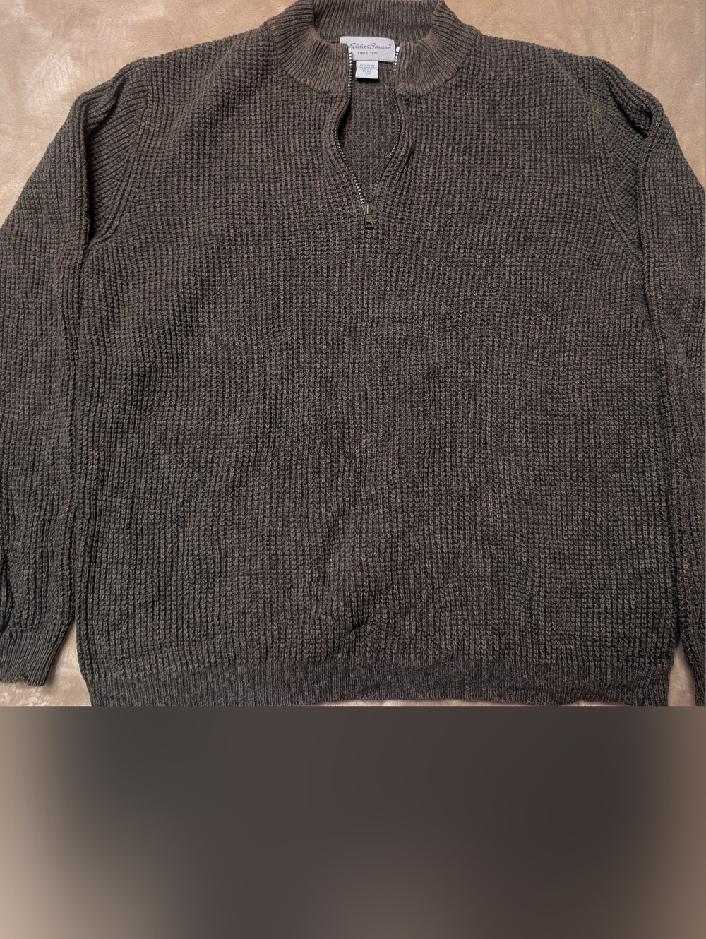 Eddie Bauer Men's Zip Mock Neck Sweater